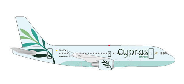 Herpa Wings 1:500 Cyprus Airbus a319 5b-dcw 531757 4013 150531757