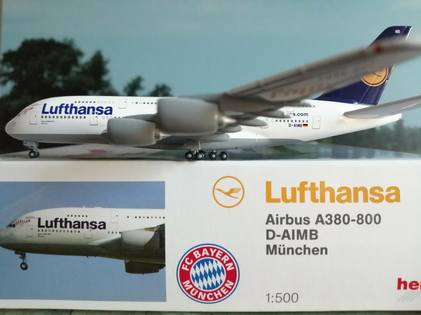 Herpa Wings 1:200 Airbus a380 Lufthansa D-AIMB Munich 559645 modellairport 500 