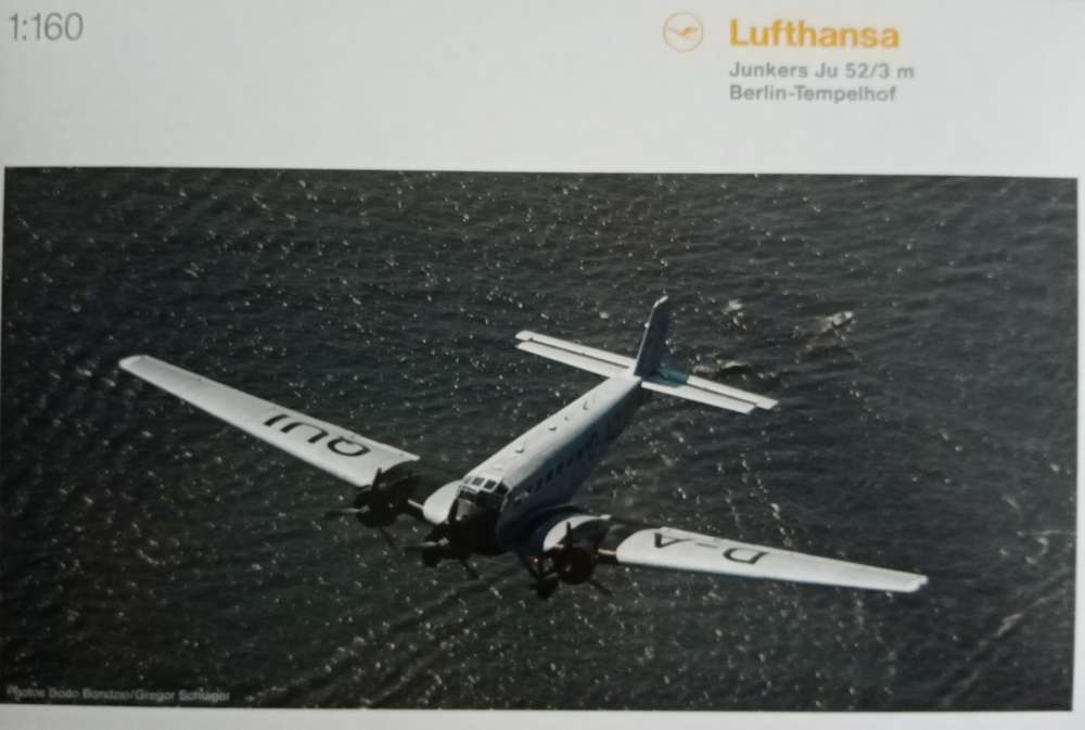 Herpa Wings 1:500 Junkers Ju 52/3  Lufthansa  D-AQUI 516709  Modellairport500 