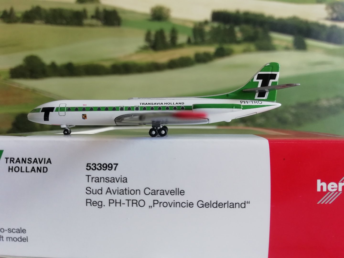 Herpa Wings 1:500 533997 Transavia Sud Aviation Caravelle "Provincie Gelderland