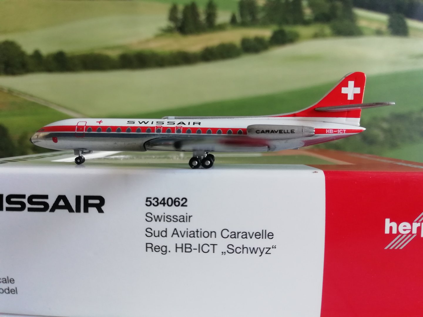Herpa Wings 1:500 Swissair Sud Aviation SE-210 Caravelle "Schwyz" 534062