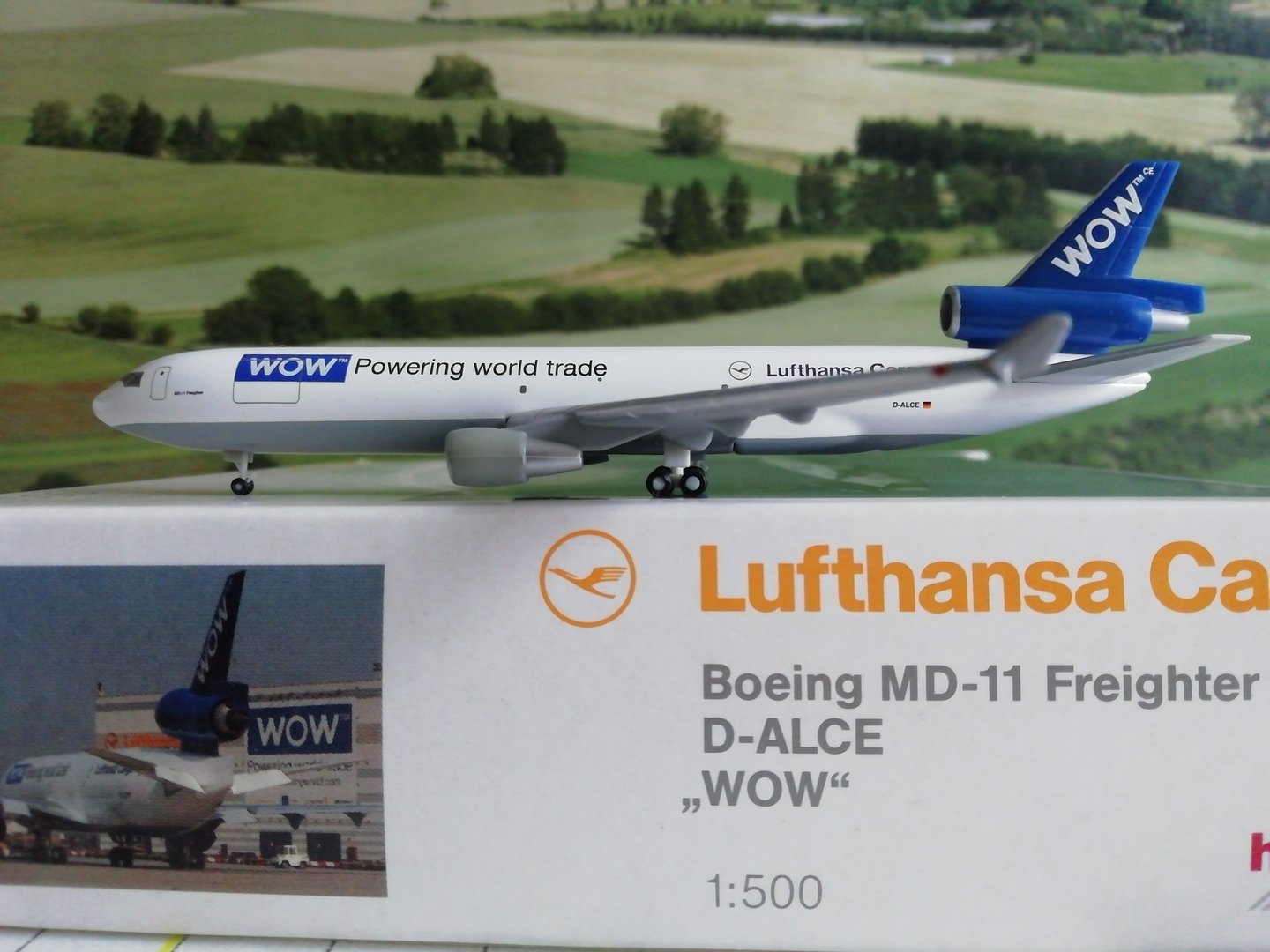 Avion Lufthansa Cargo McDonnell Douglas MD-11 Echelle 1/500 Herpa 