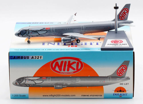 Inflight200 1:200 IF321HG1120 - 1/200 NIKI AIRBUS A321-211 OE-LET WITH STAND