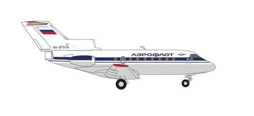 571456 Herpa Wings 1:200 Aeroflot Yakovlev Yak-40 – RA-87578