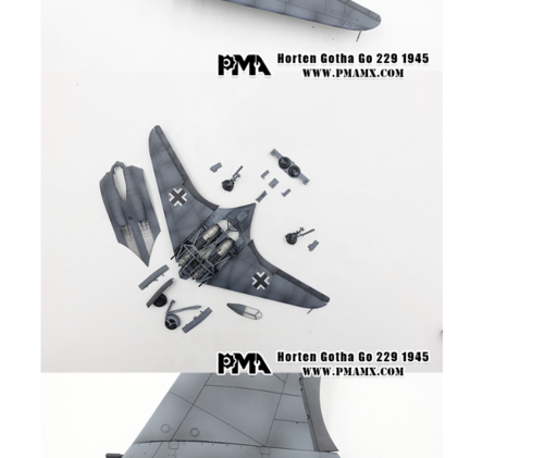 PMA Models 1:72 P0501-HORTEN GOTHA GO 229 1945 WWII Luftwaffe