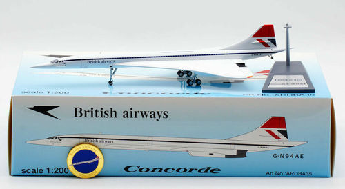 Inflight200 Concorde British Airways Braniff Aerospatiale BAC G-N94AE 1/200  Collectorscoin ARDBA35