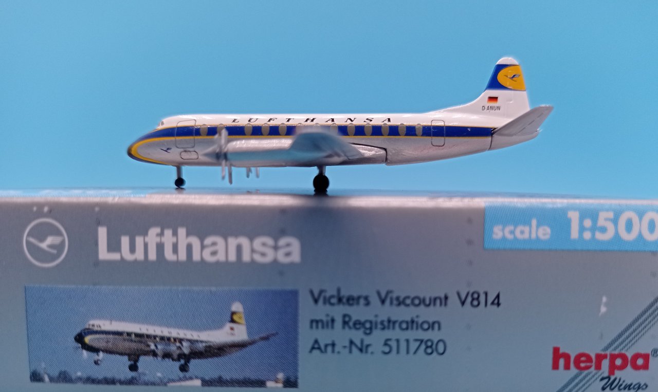 Herpa Wings 1:500 Lufthansa Vickers Viscount V814