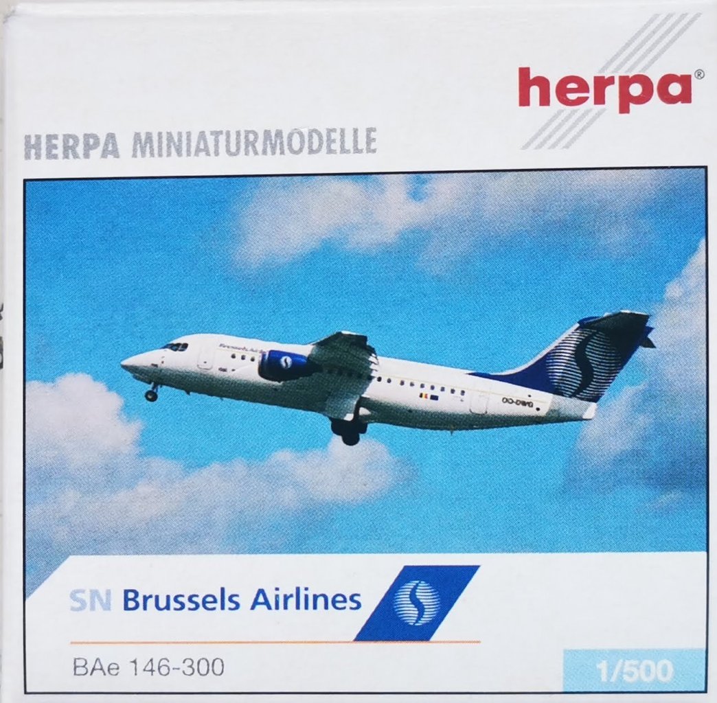 Herpa Wings 1:500 SN Brussels BAe 146-300