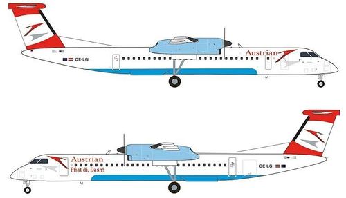 Herpa Wings 1:200 Bombardier Q400 Austrian Airlines