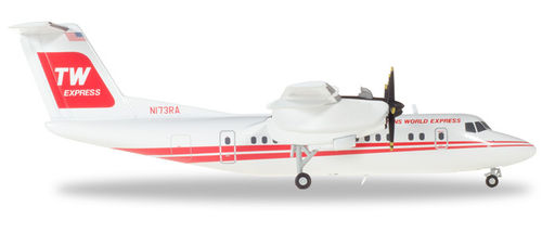 Herpa Wings 1:200 Trans World Express De Havilland Canada DHC-7 "Dash 7" - N173RA