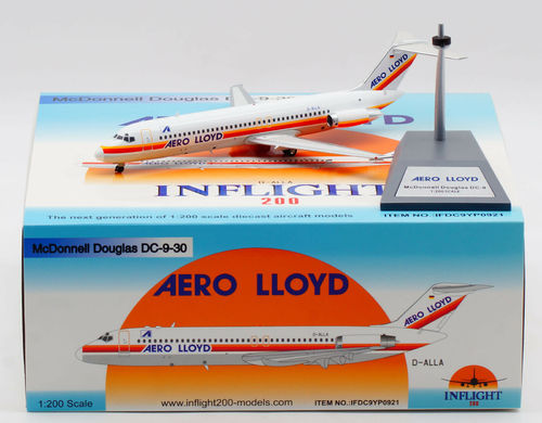 INFLIGHT200 AERO LLOYD McDonnell Douglas DC-9-32 Diecast Aircarft Model D-ALLA