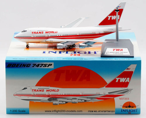 Inflight200 Boeing 747SP-31 TWA Trans World Airlines N57203