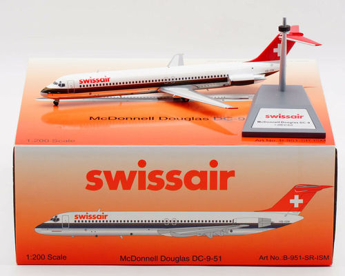 B-Models 1:200 Douglas DC9-51 Swissair HB-ISM