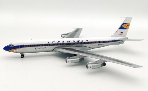 B707-458, Lufthansa, D-ABOC, Poliert mit Ständer - J-Fox JF7074001P 1/200