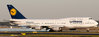 JC-Wings 1:200 Lufthansa Boeing 747-400 "D-ABTE" plus Original LH D-ABTE Aviationtag Flaps ↓