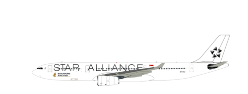 Inflight200  Airbus A330-343 Singapore Airlines 9V-STU "Star Alliance"