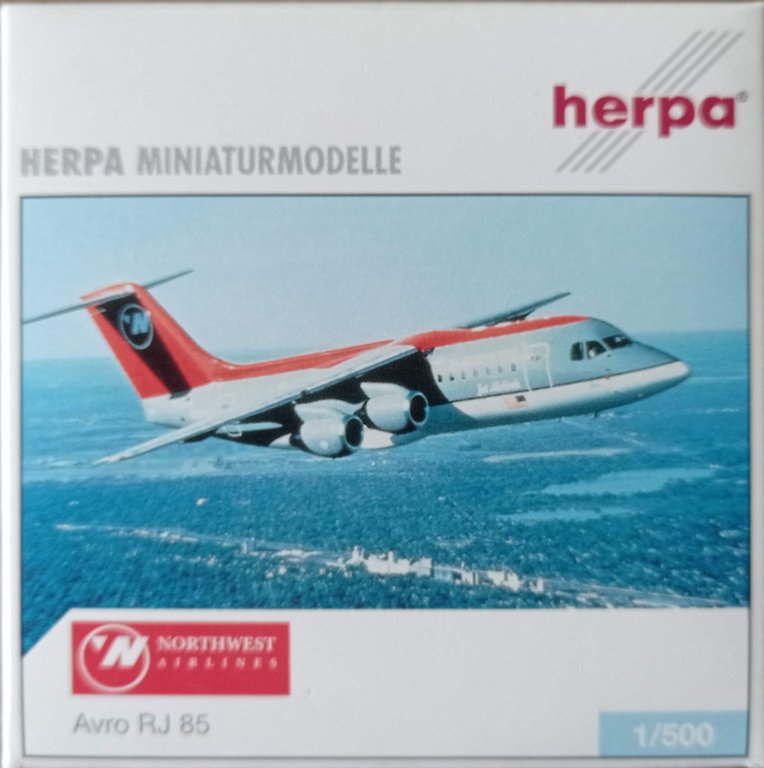 Herpa Wings 1:500 509657	Northwest Airlink Avro RJ 85